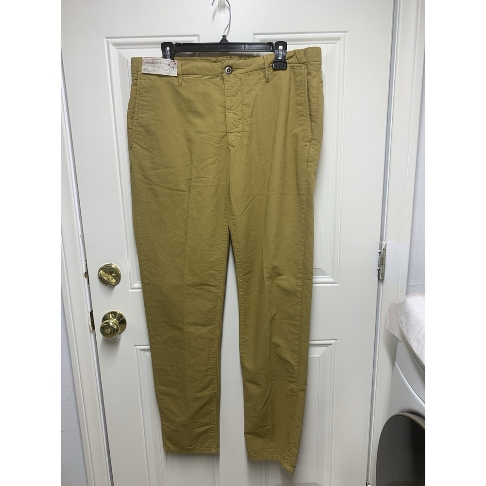 NWT Incotex Casual Pants / Chinos Regular Fit Pattern 39 Olive Color 36 x 33